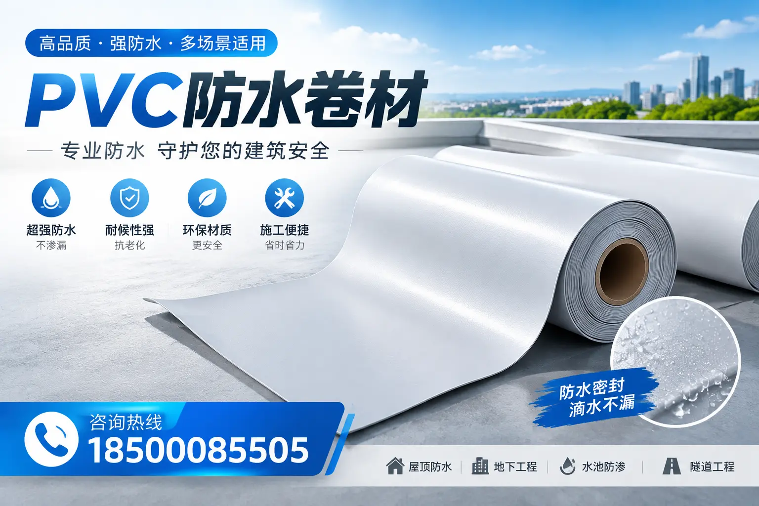 PVC防水卷材的市场竞争分析，北海品牌选择参考